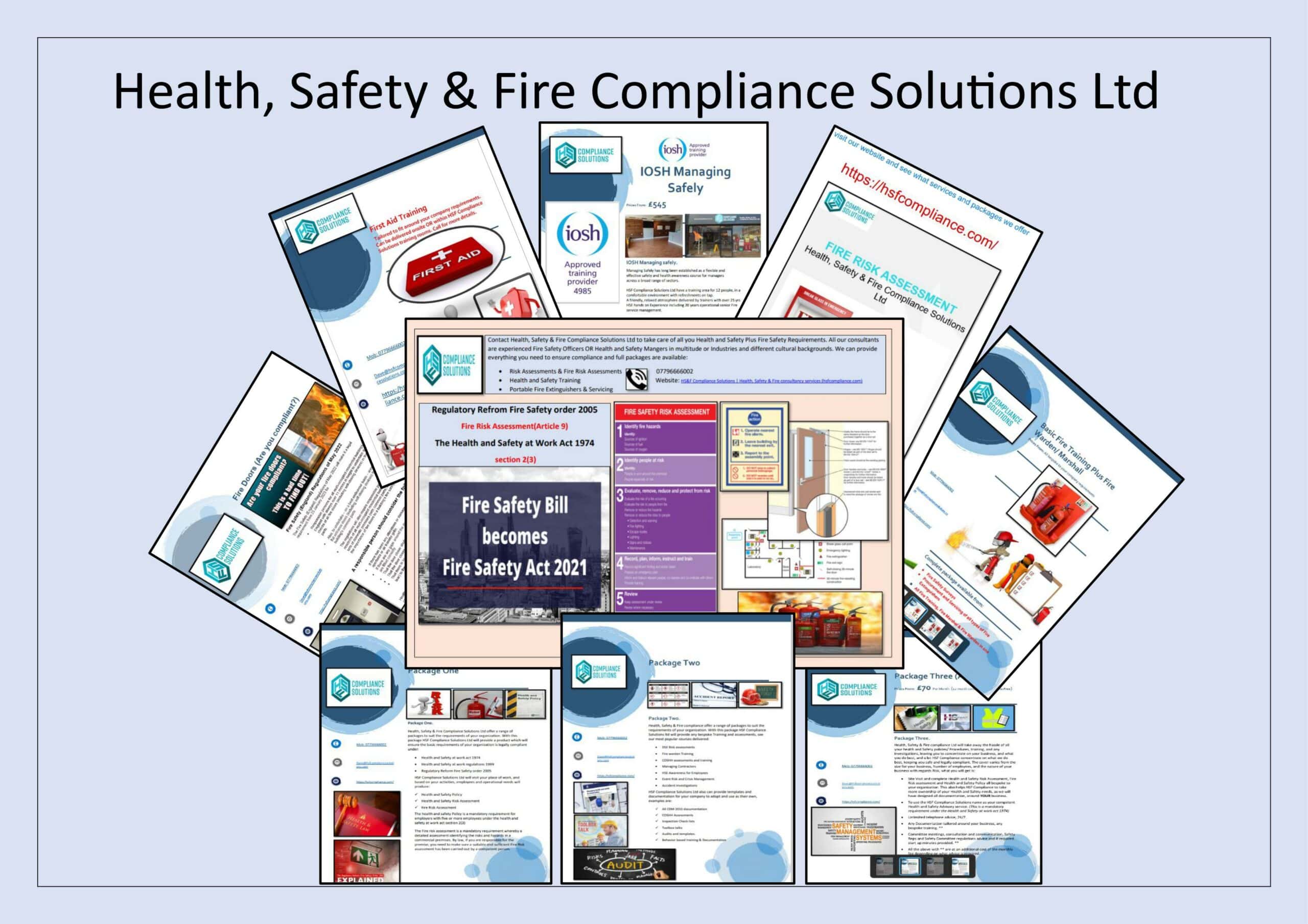 HS&F Compliance Solutions flyers