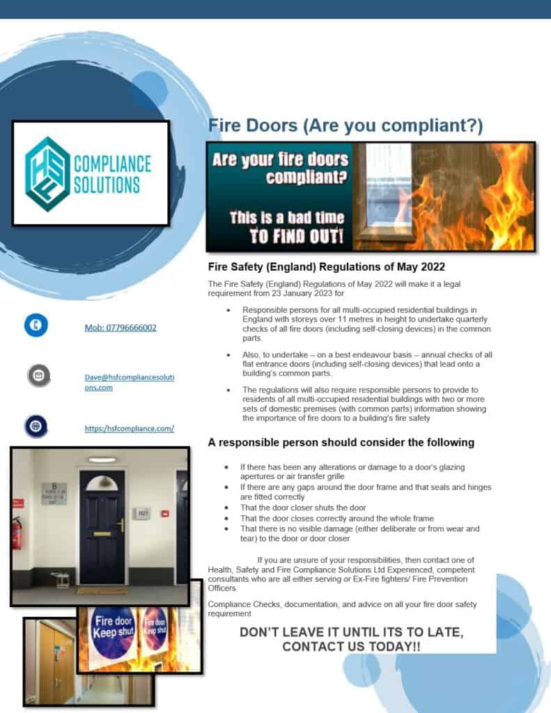 Fire Door Inspection Factsheet