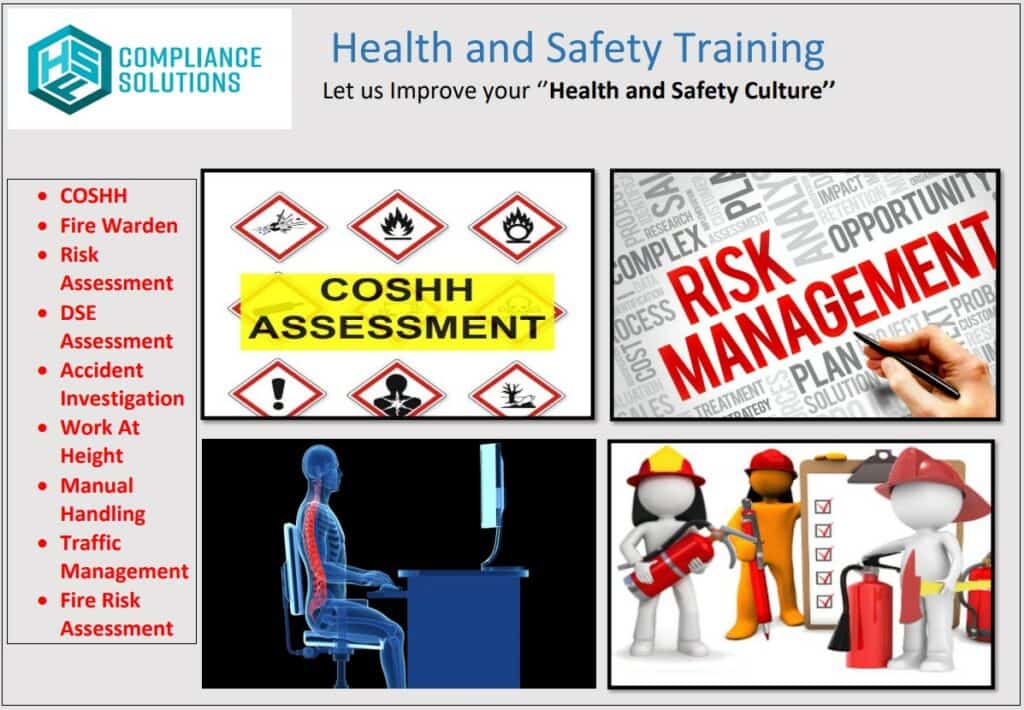 health & safety training flyer